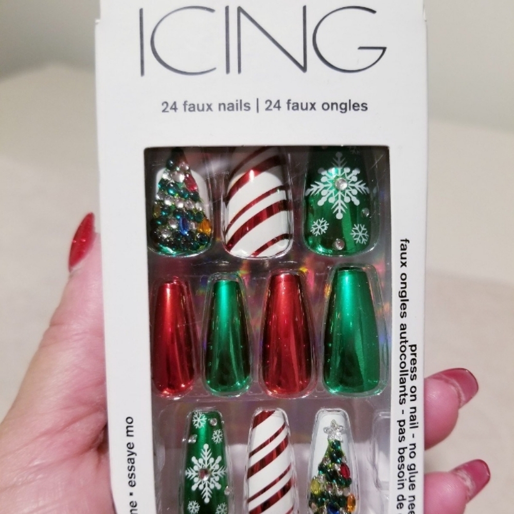 Christmas Faux Nails Set